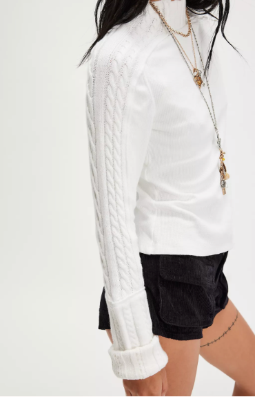 We The Free Breezy Swit Top in Ivory