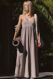 Hot Shot Strappy Onesie in Hickory