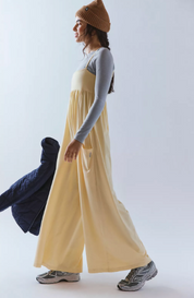 Hot Shot Strappy Onesie in Sunlit Yellow