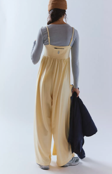 Hot Shot Strappy Onesie in Sunlit Yellow