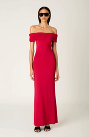 Evangeline Dress Crimson