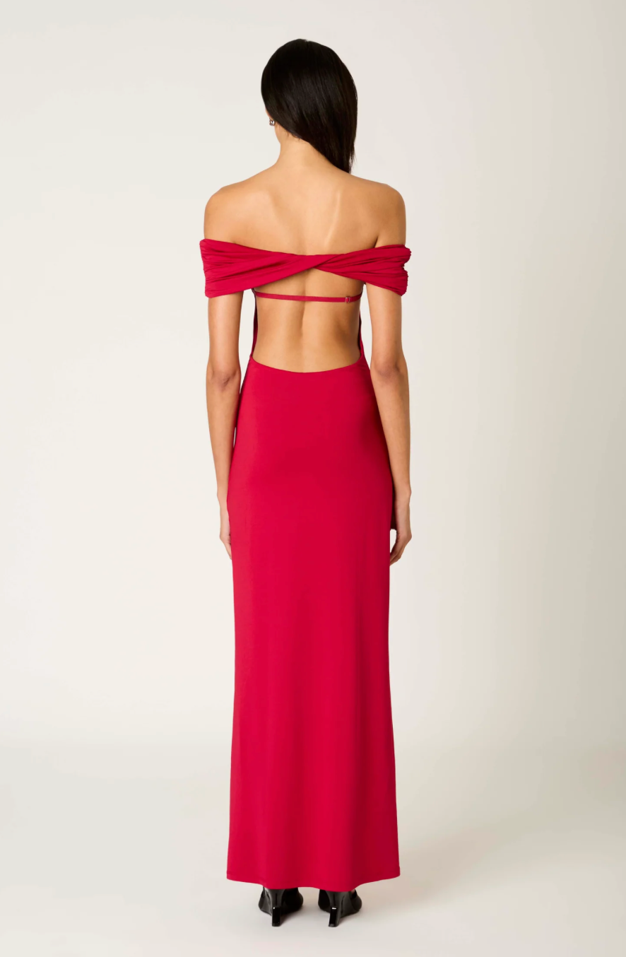 Evangeline Dress Crimson