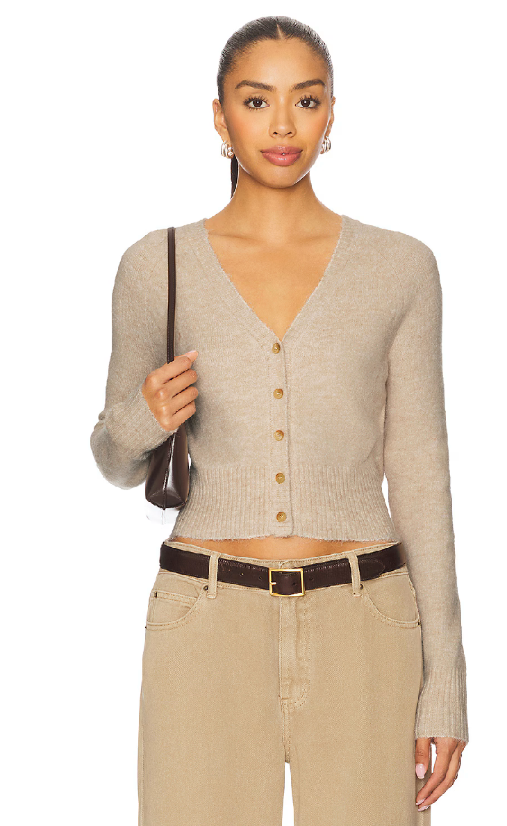 School Girl Cardi Feather Grey Melange FP