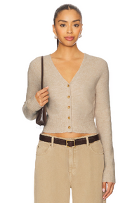 School Girl Cardi Feather Grey Melange FP