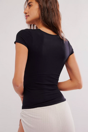 Clean Lines Baby Tee Black FP