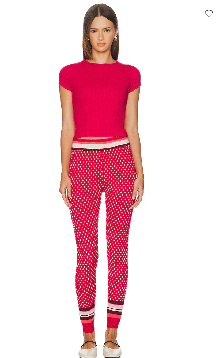 Wait A Minute Baby Tee Lipstick Red FP