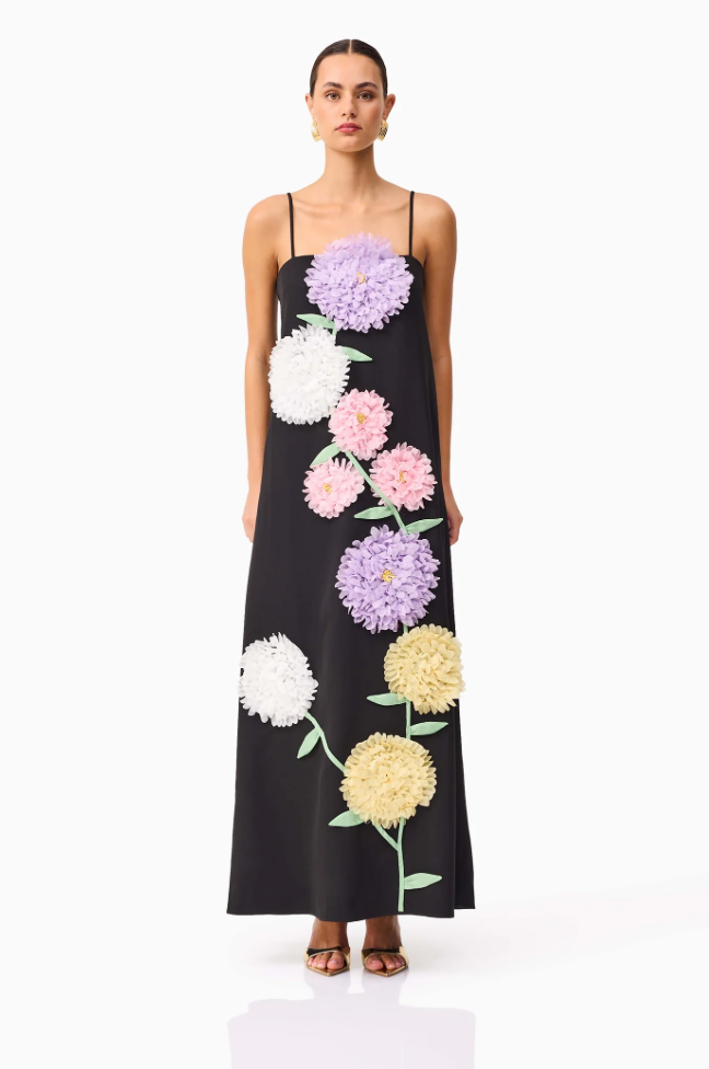 Buttercup Maxi Dress in Black by Elliatt