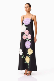 Buttercup Maxi Dress in Black by Elliatt