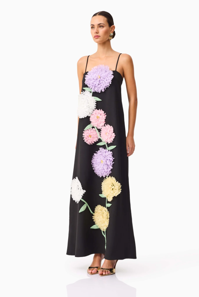 Buttercup Maxi Dress in Black by Elliatt