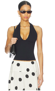 Round Two Halter Black FP