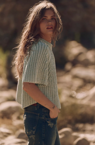 Amy Sweater Tee Cameo Green FP