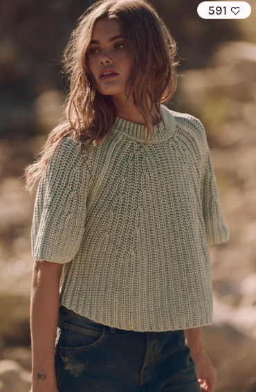 Amy Sweater Tee Cameo Green FP