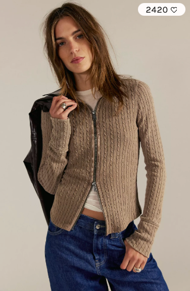 Brunch Girl Zip Up Dusted Cocoa FP