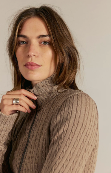 Brunch Girl Zip Up Dusted Cocoa FP