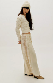 Pretty in Pointelle Cardigan Ivory | Free People