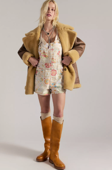 We The Free Ziggy Printed Shortalls | Free People