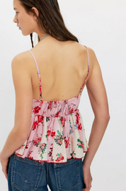 Tillie Babydoll Top Pink Combo | Free People
