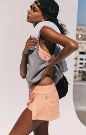 Hot Shot Mini Skort Pastel Peach| Free People