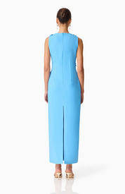 Dali Floral Applique Gown in Blue | Elliatt