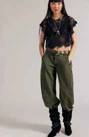 Lunar Ash Lace Top | Black | Free People