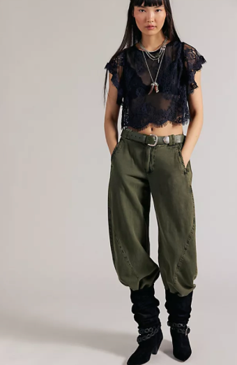 Lunar Ash Lace Top | Black | Free People