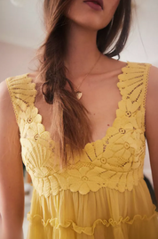 Petal Party Shapeless Cami | Sicilian Yellow | Free People