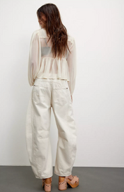 We The Free Good Luck Mid-Rise Barrel Jeans Milk