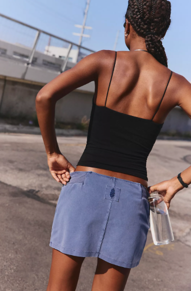 Skinny Strap Logo Tank | Black | Free People
