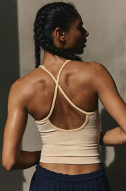Perfectly Plated Plunge Tank | Sunlit Yellow | Free People