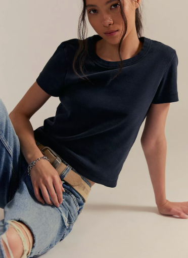 We The Free Atlas Crew Tee | Black | Free People