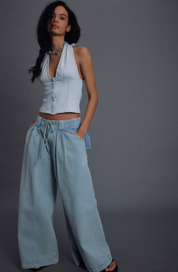 Ramona Denim Halter Top | Free People