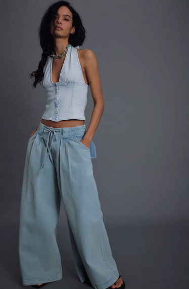 Ramona Denim Halter Top | Free People