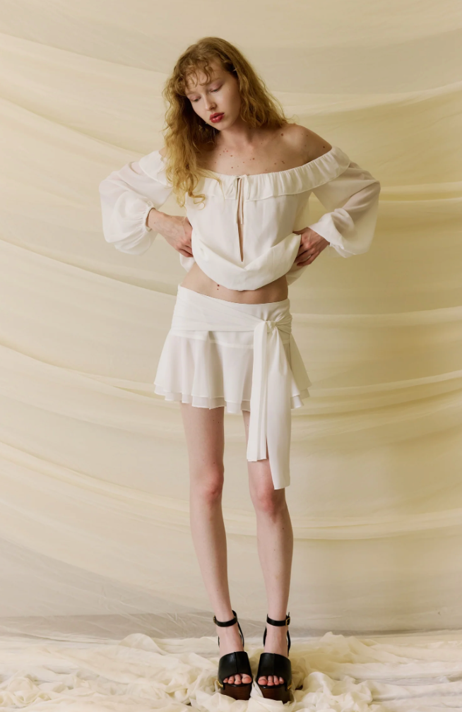 Encina Skirt | White | NIA