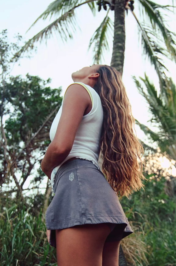 Hot Shot Mini Skort Chocolate| Free People