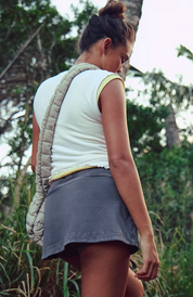 Hot Shot Mini Skort Chocolate| Free People