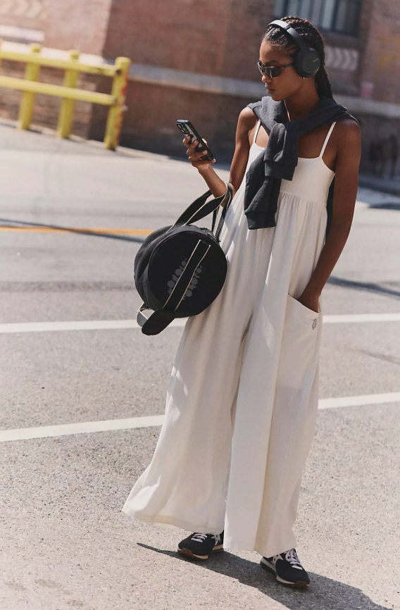 Hot Shot Strappy Onesie 2 in Ivory | Free People