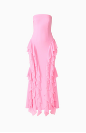 Amelina Strapless Gown in Pink | Elliatt