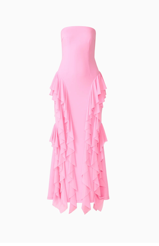 Amelina Strapless Gown in Pink | Elliatt