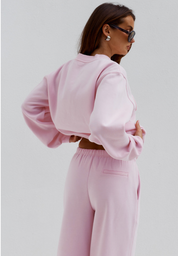 RNWY CREW NECK SWEATER - BALLET PINK