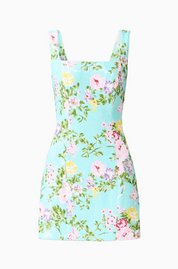 Emmeline Square Neck Mini Dress | Mint Green | Elliatt