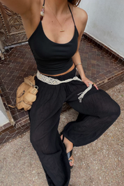 Toni Beaded Tank | Black | Free People