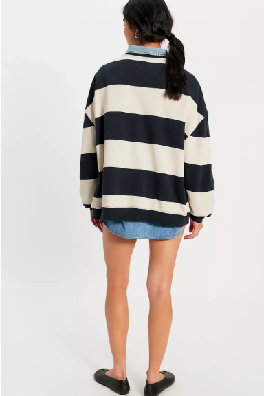We The Free Classic Crew Stripe | Black/White