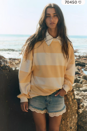 We The Free Classic Crew Stripe | Apricot Combo