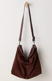 Suzie Suede Slouch Tote | Espresso | Free People