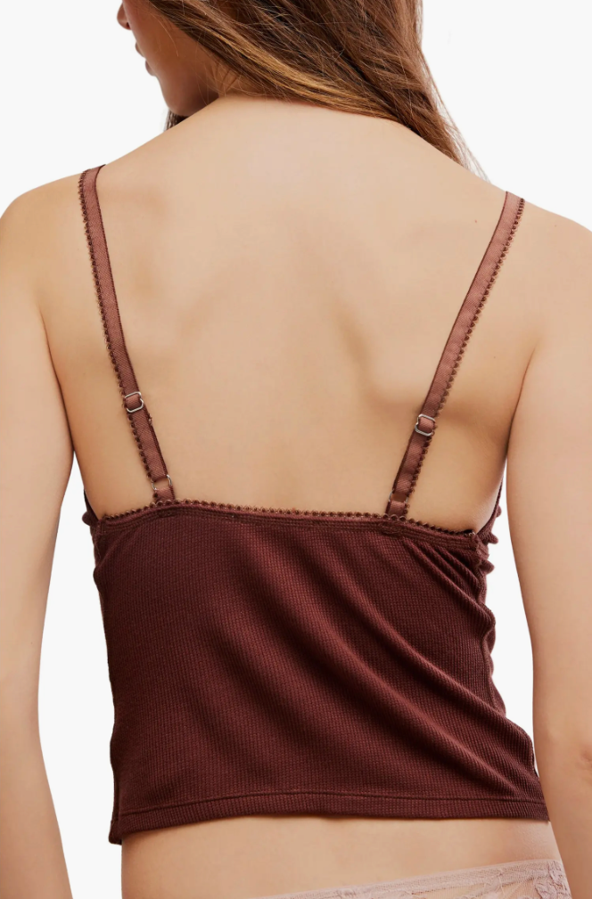 Made You Blush Lounge Tank | Brunette | Free People