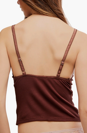 Made You Blush Lounge Tank | Brunette | Free People