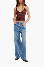 Made You Blush Lounge Tank | Brunette | Free People