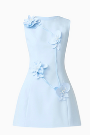 Reina Applique Mini Dress Dress Sky Blue by Elliatt