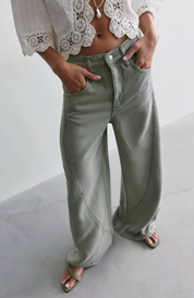 We The Free Haven Baggy Wide Leg Jean | Seagrass