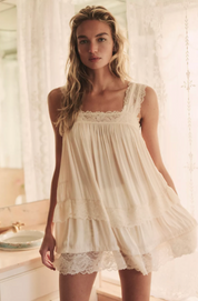 Forever Yours Mini Slip | Toasted Eggnog | Free People